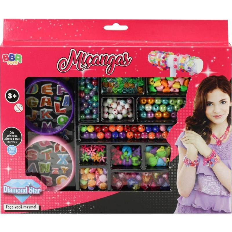 Diamonds&PearlsBox Set1000個限定！ Conjunto de Miçangas - Maleta Glamour Beads - Toyng - Ri Happy